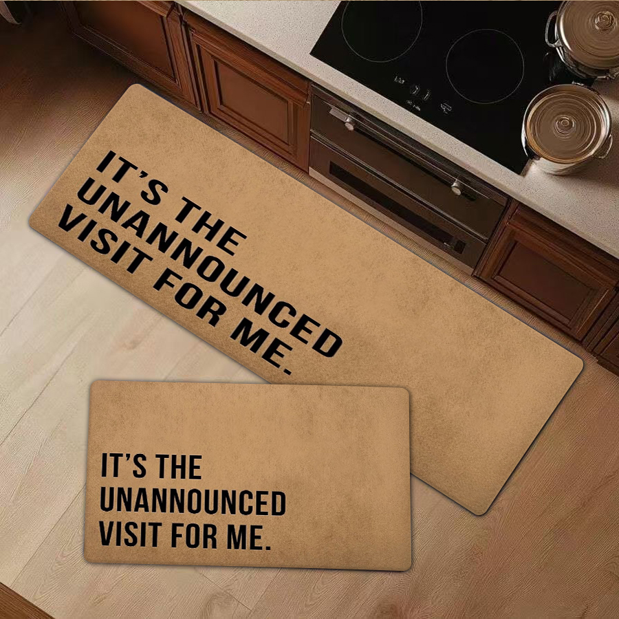 Bathroom Home Visit - 1/2/3Pcs Flannel Kitchen Mat—Funny Door Mat
