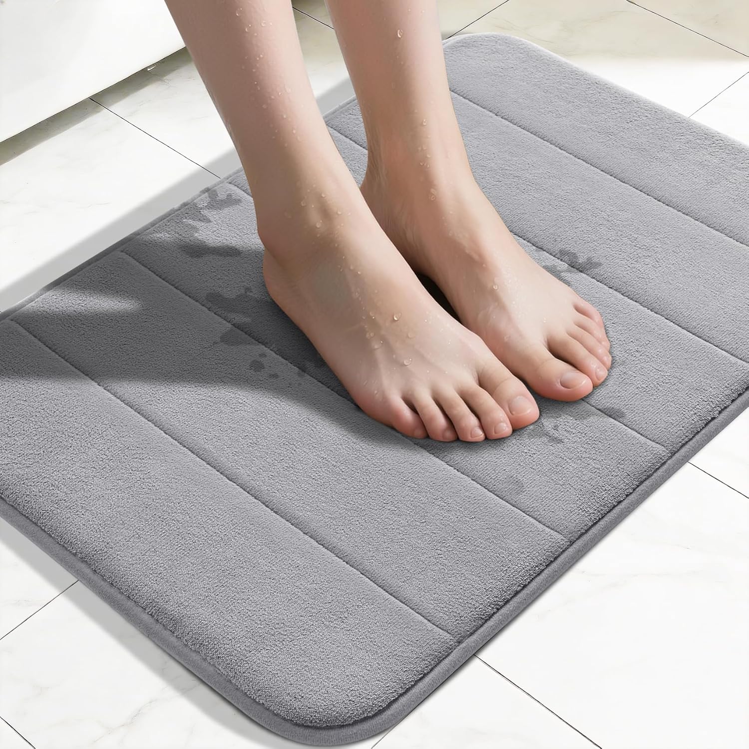 Home Bathroom Mats - Memory Foam Bath Mat, Super Soft