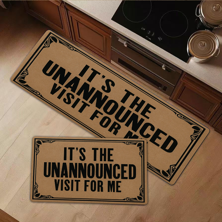 Bathroom Home Visit - 1/2/3Pcs Flannel Kitchen Mat—Funny Door Mat
