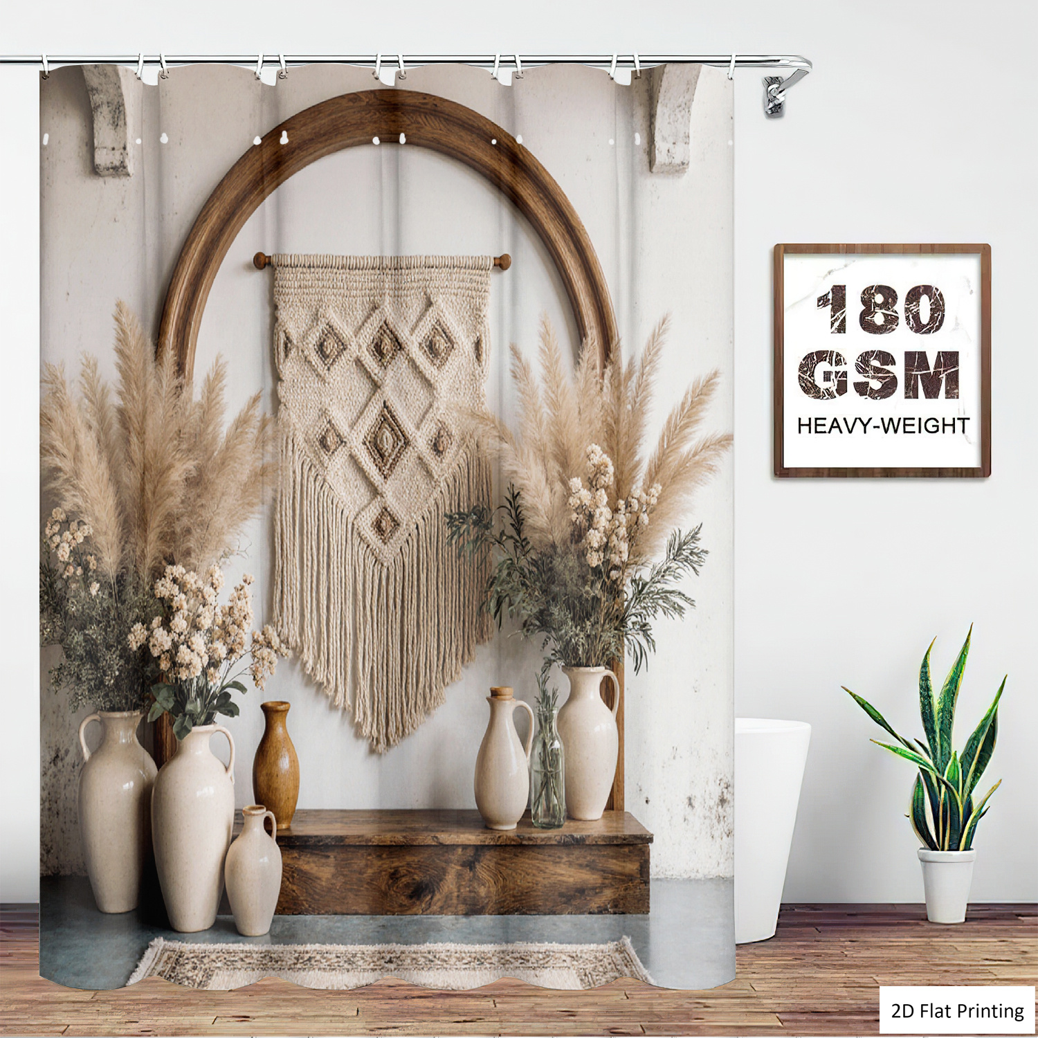 Bohemian Style Vases and Pampa - Home Bathroom Mats ulasan dan harga