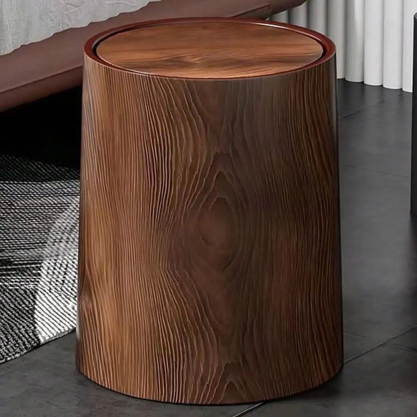 Retro Pp Plastics Wastebasket  - Home Bathroom Trash Can ulasan dan harga