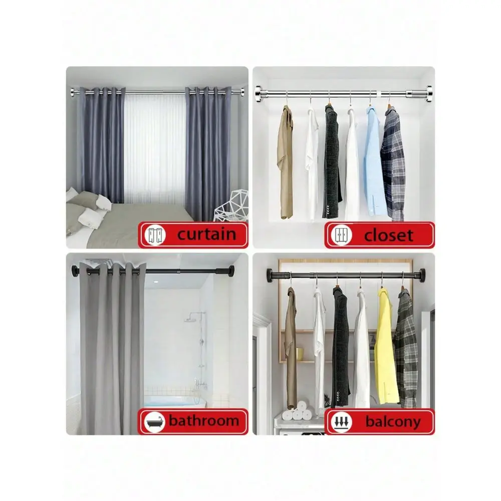 5080 70120 90160cm Adjustable  - Towel Bar Stainless ulasan dan harga
