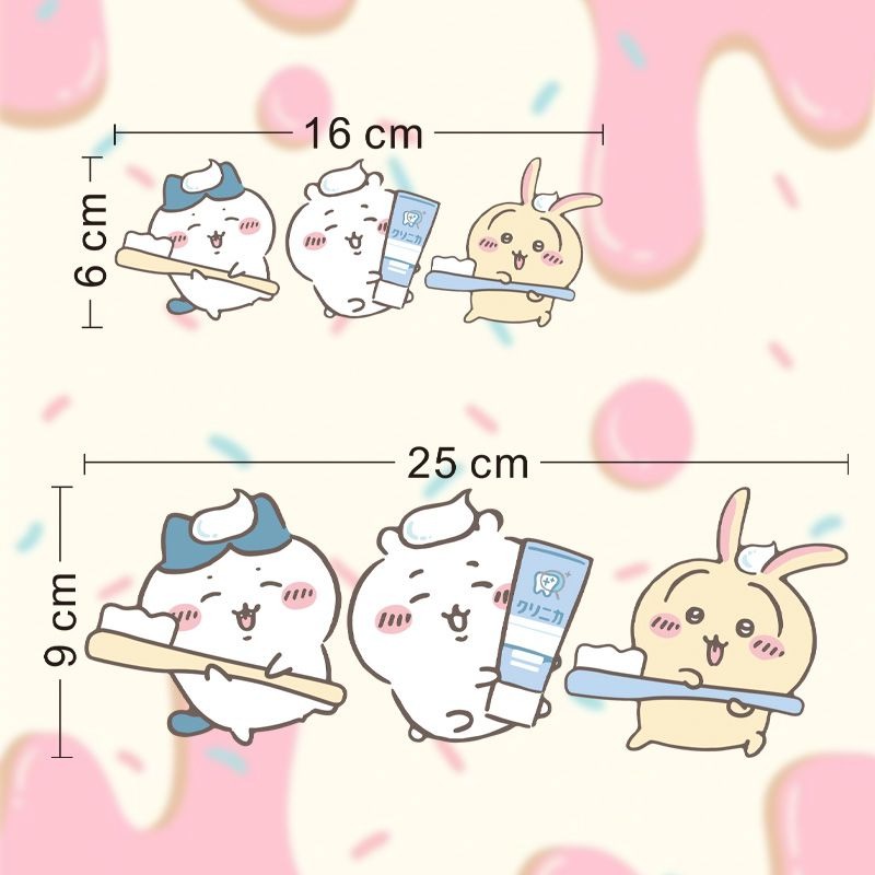 Hot Chiikawa Mirror Stickers S - Home Goods Bathroom ulasan dan harga