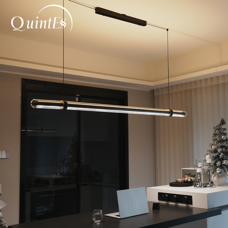 Luxury Black Long Dining Room  - Home Bathroom Lighting Design ulasan dan harga