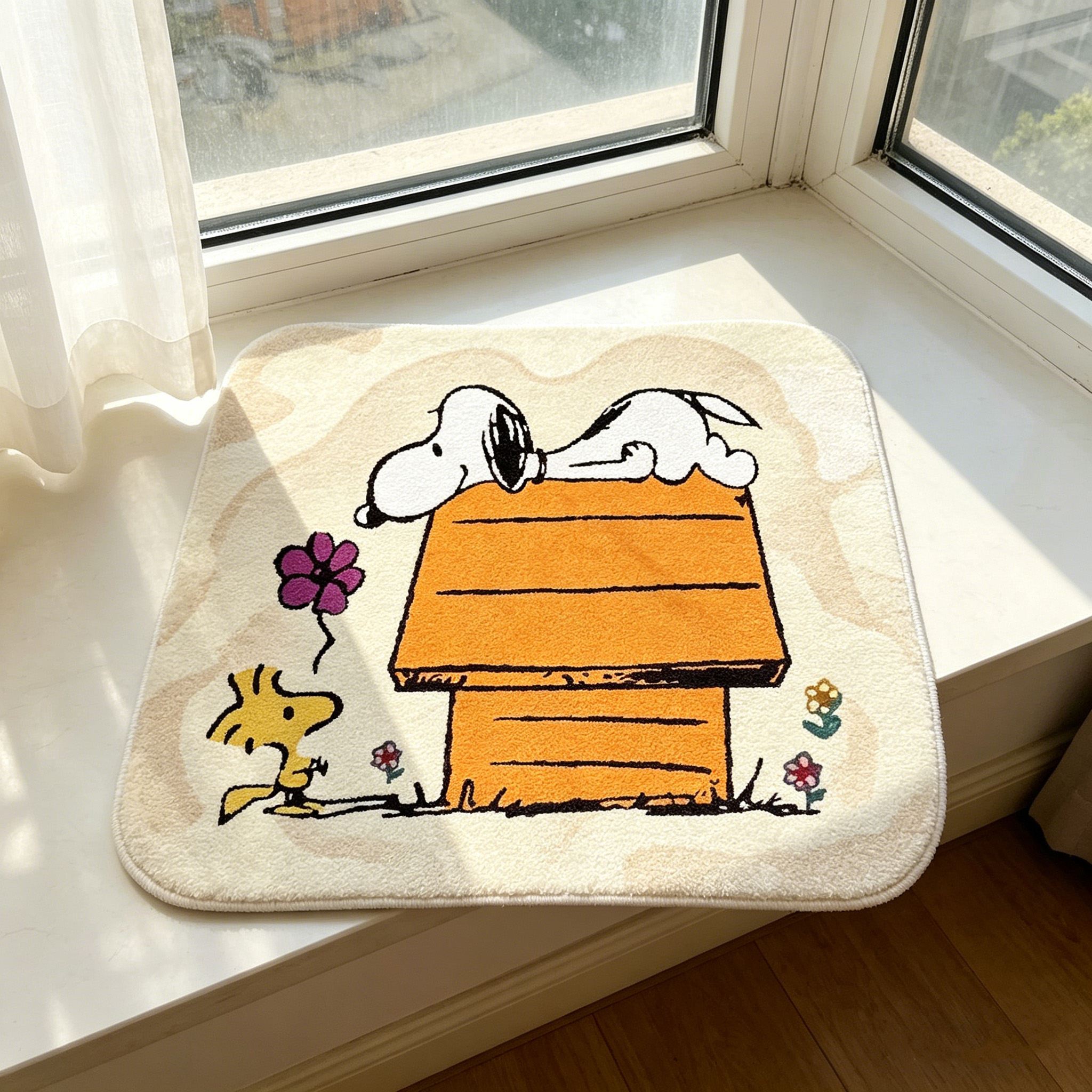 Cute Cartoon Snoopy House Shap - Home Bathroom Mats ulasan dan harga