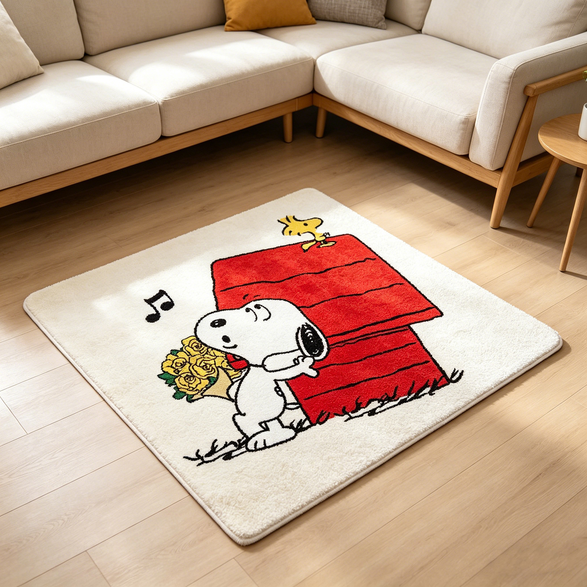 Cute Cartoon Snoopy House Shap - Home Bathroom Mats ulasan dan harga