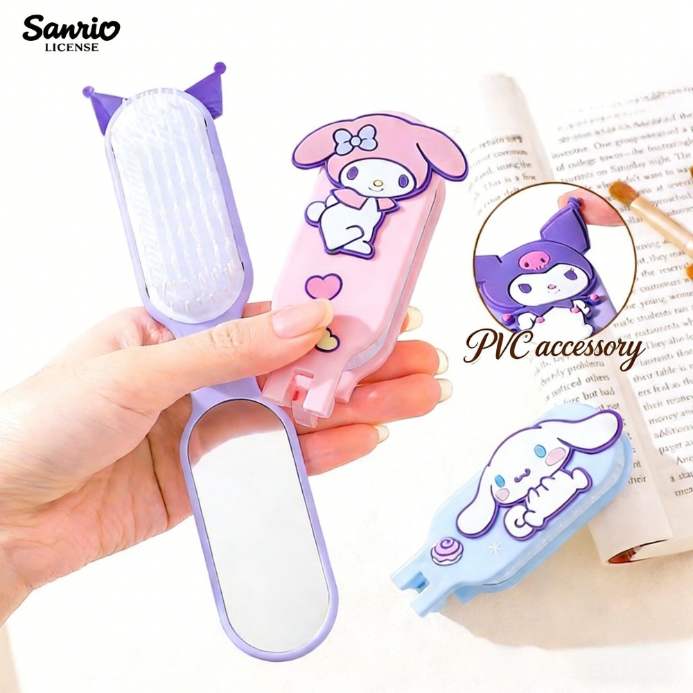 Sanrio Foldable Hair Comb with - Home Goods Bathroom ulasan dan harga