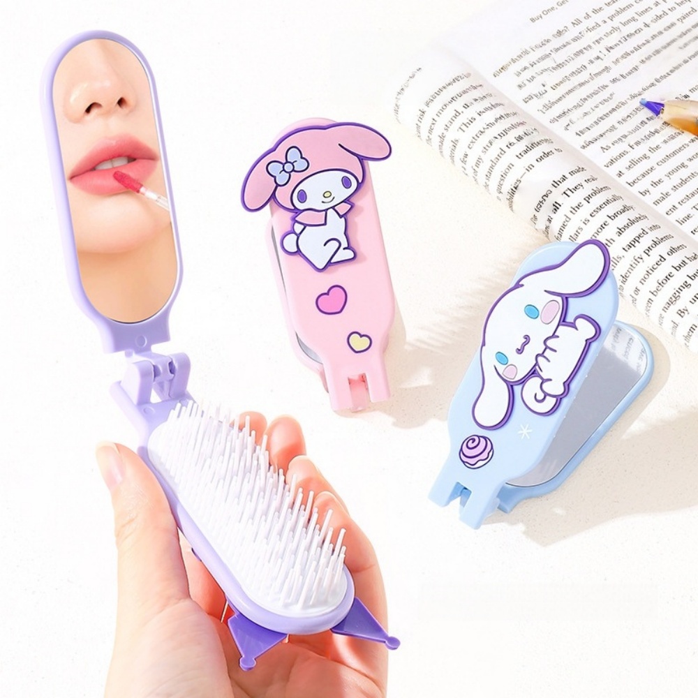 Sanrio Foldable Hair Comb with - Home Goods Bathroom ulasan dan harga