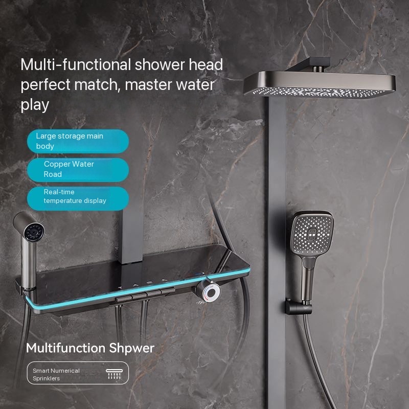 Gray Piano Button Ambient Ligh - Home Bathroom Renovation ulasan dan harga