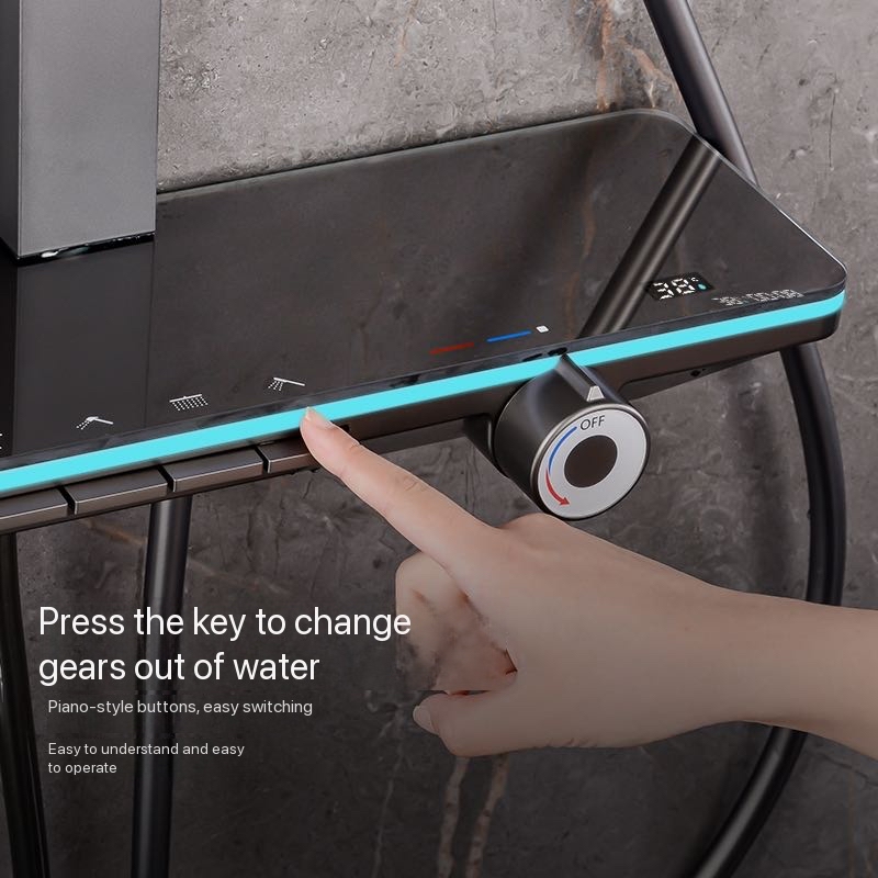 Gray Piano Button Ambient Ligh - Home Bathroom Renovation ulasan dan harga