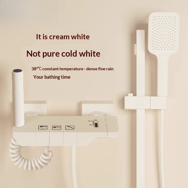 Creamy Easy Topless Shower Set - Home Bathroom ulasan dan harga