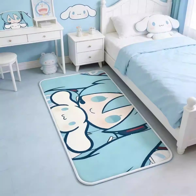 Cartoon animation Hatsune Miku - Home Bathroom Mats ulasan dan harga