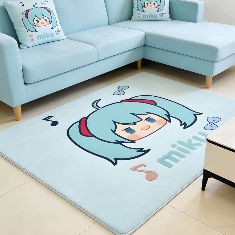 Cartoon animation Hatsune Miku - Home Bathroom Mats ulasan dan harga