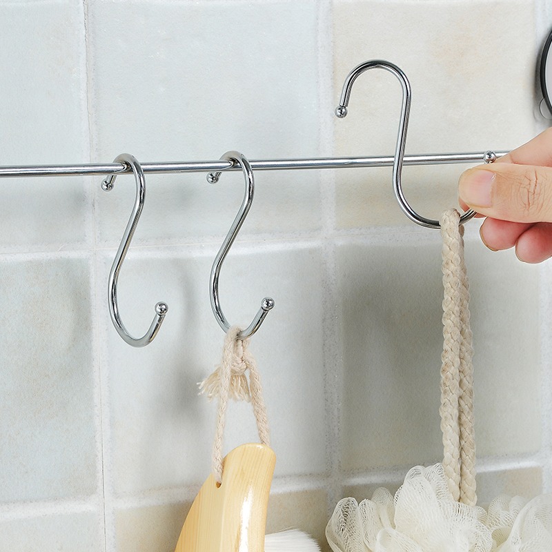 New Stainless Steel S-Shape Ho - Towel Bar Stainless ulasan dan harga