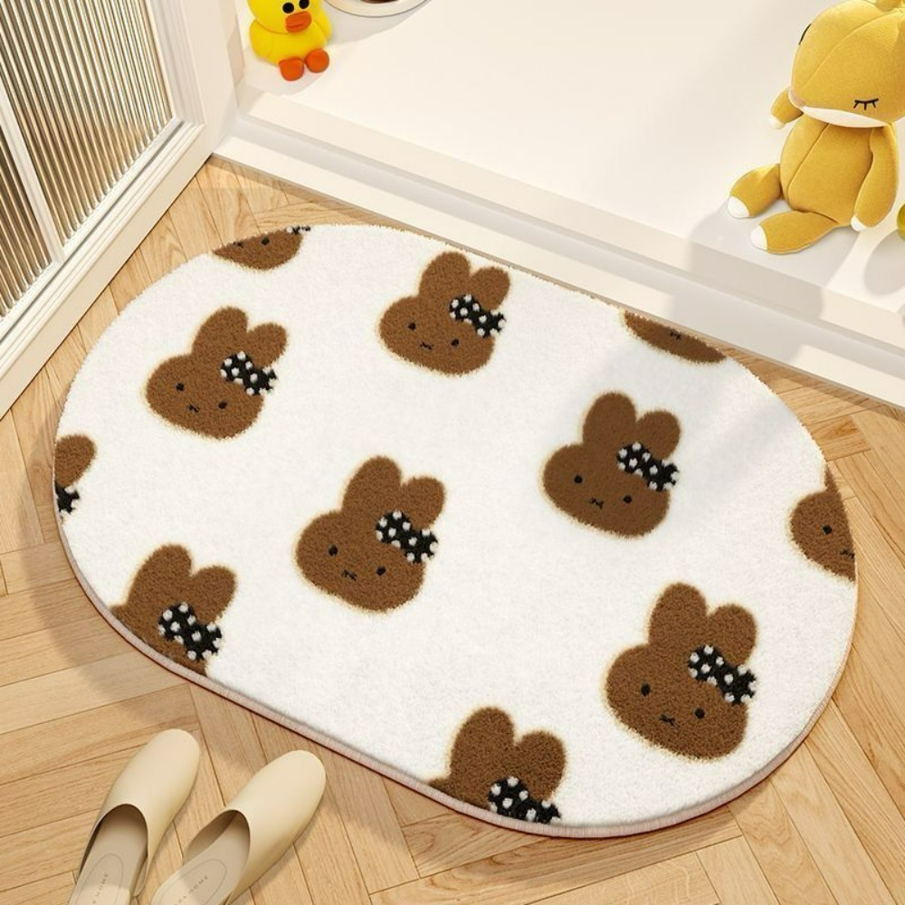 Miffy Cartoon Floor Mat Soft I - Home Bathroom Mats ulasan dan harga