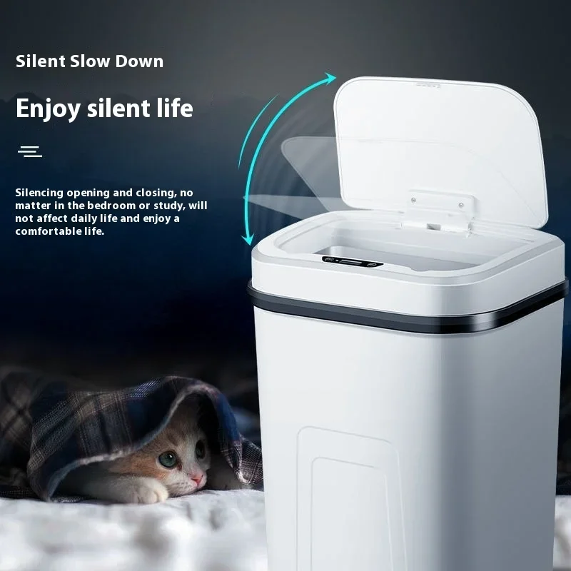 15L Smart Trash Can Automatic  - Home Bathroom Trash Can ulasan dan harga
