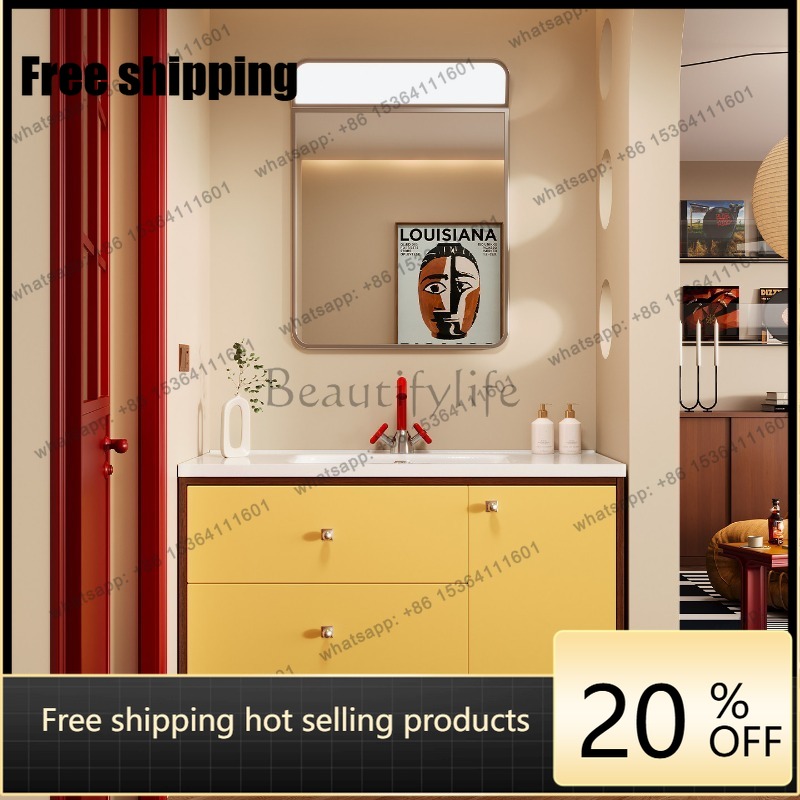 LJY Sink Wall Bathroom Cabinet - Home Bathroom Vanity Combo ulasan dan harga