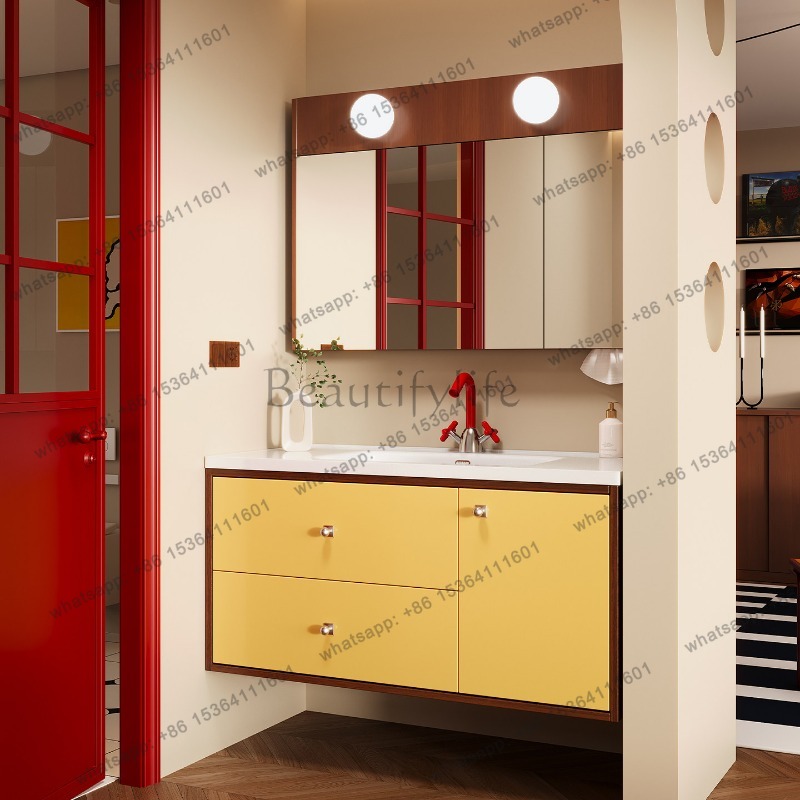 LJY Sink Wall Bathroom Cabinet - Home Bathroom Vanity Combo ulasan dan harga