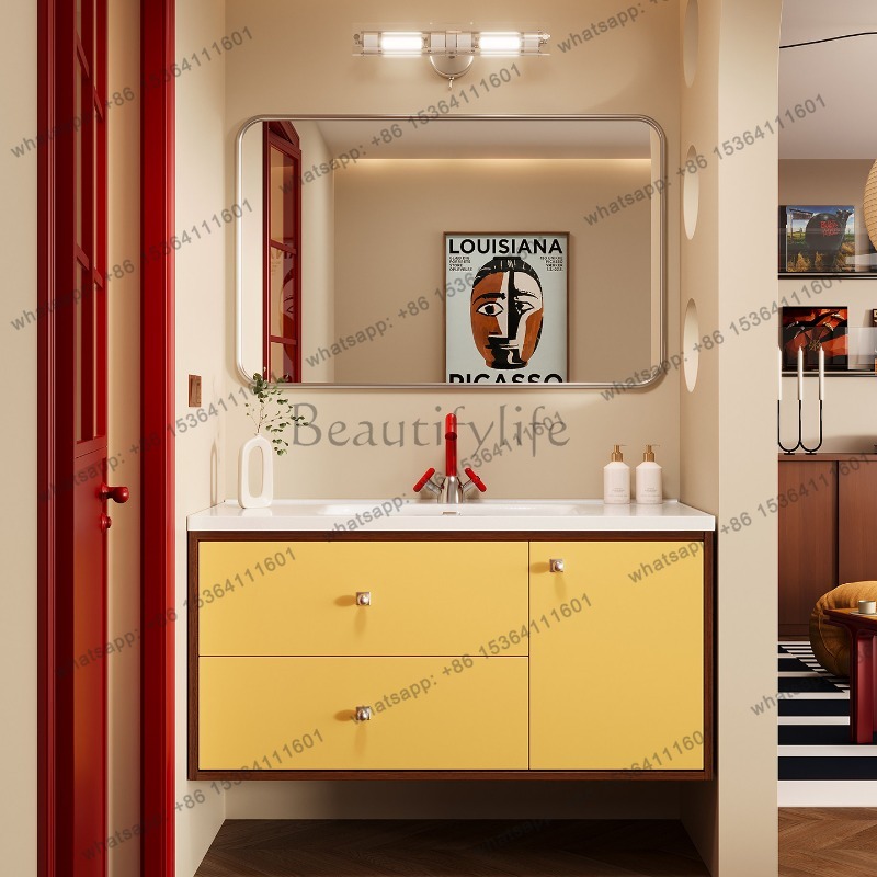 LJY Sink Wall Bathroom Cabinet - Home Bathroom Vanity Combo ulasan dan harga