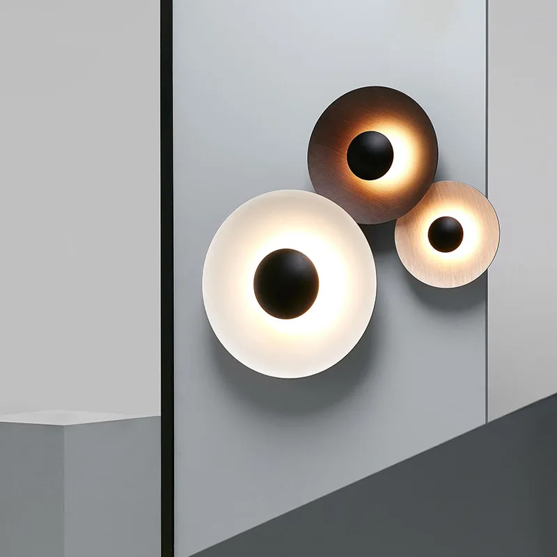 Round Nordic Wall Led Lamp Mod - Home Bathroom Lighting Design ulasan dan harga