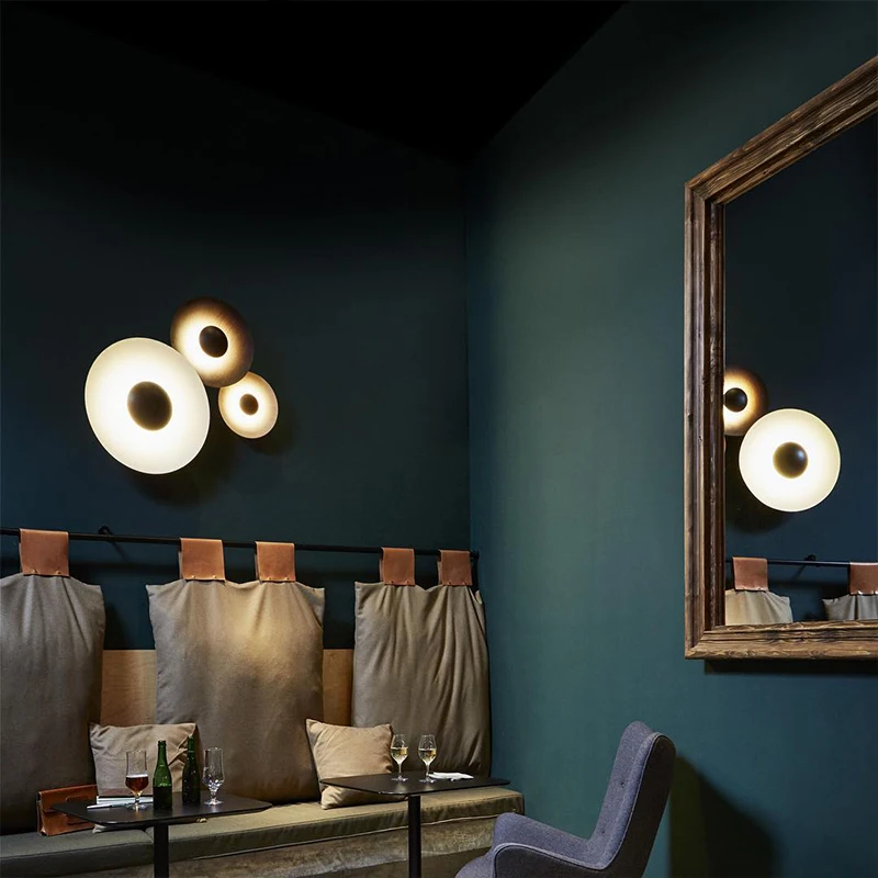Round Nordic Wall Led Lamp Mod - Home Bathroom Lighting Design ulasan dan harga