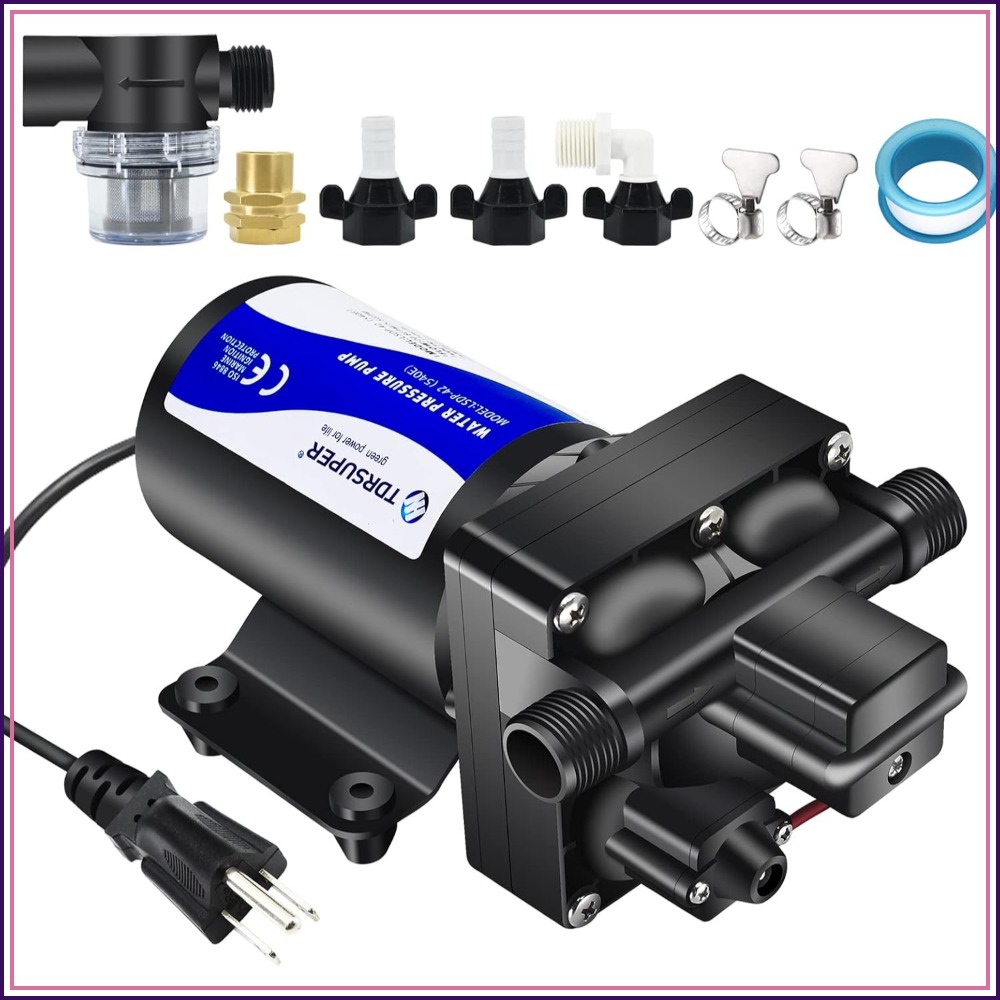 110V AC Water Diaphragm Pump 5 - Home Bathroom Pressure Pump ulasan dan harga