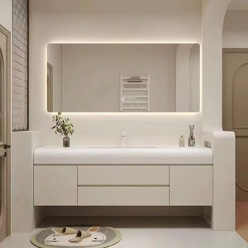 Light Luxury Bathroom Cabinet  - Home Bathroom Vanity Combo ulasan dan harga