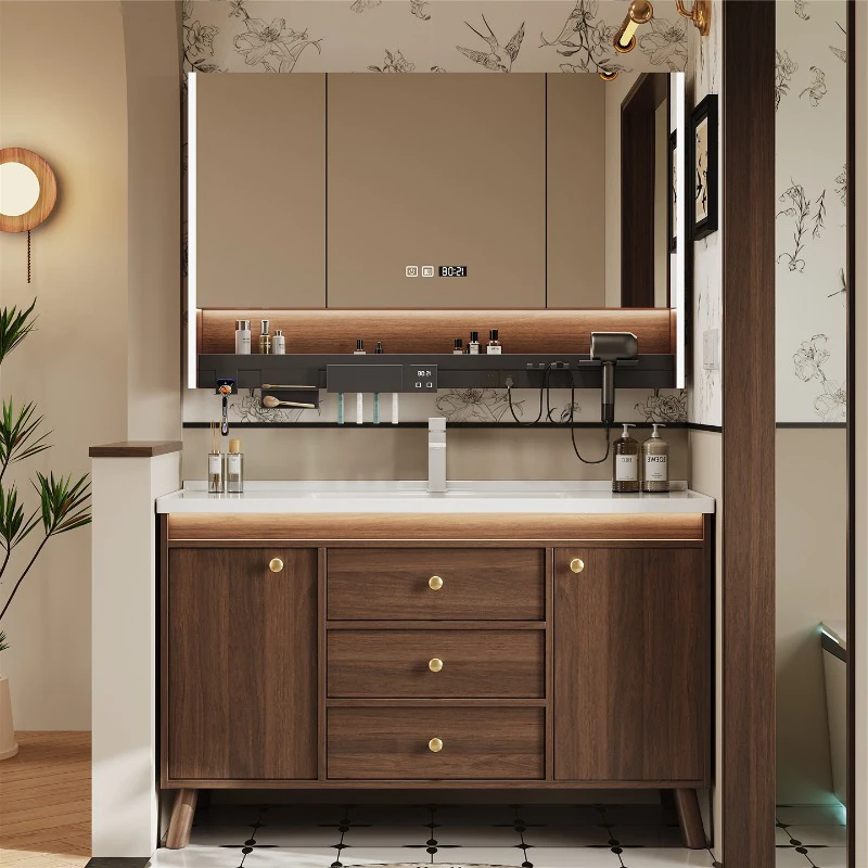 Wall-Mounted Bathroom Vanity w - Home Bathroom Vanity Combo ulasan dan harga
