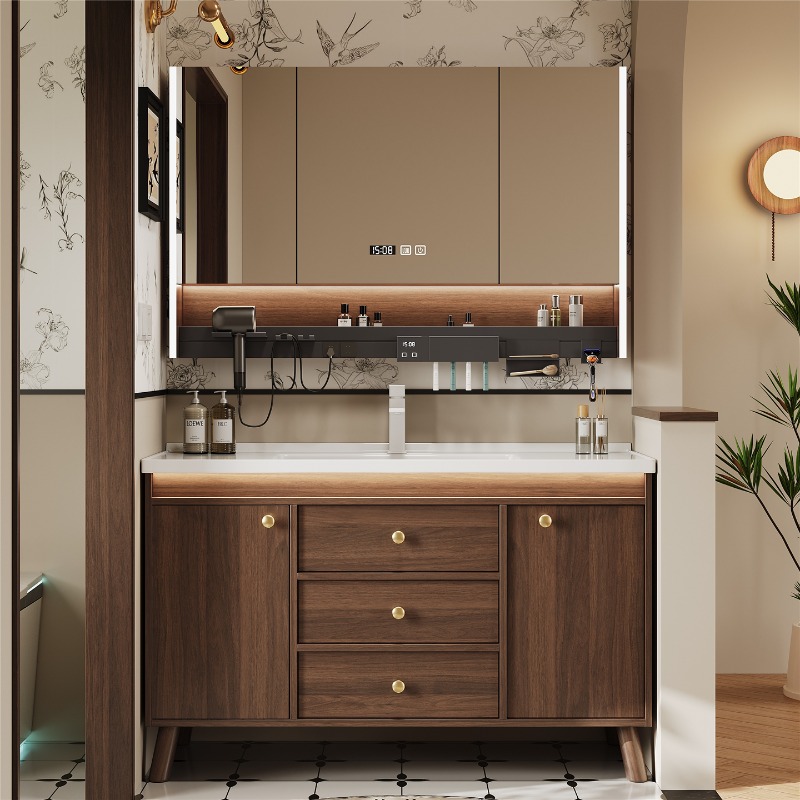 Wall-Mounted Bathroom Vanity w - Home Bathroom Vanity Combo ulasan dan harga