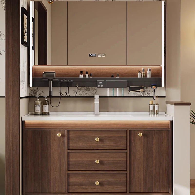 Wall-Mounted Bathroom Vanity w - Home Bathroom Vanity Combo ulasan dan harga