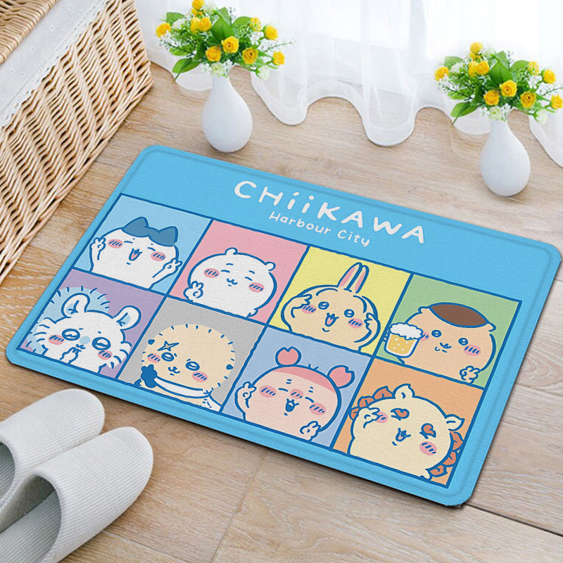 Anime Chiikawas Flannel Carpet - Home Bathroom Mats ulasan dan harga