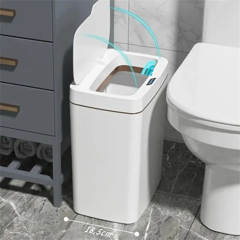 15L Smart Bathroom Trash Can A - Home Bathroom Trash Can ulasan dan harga