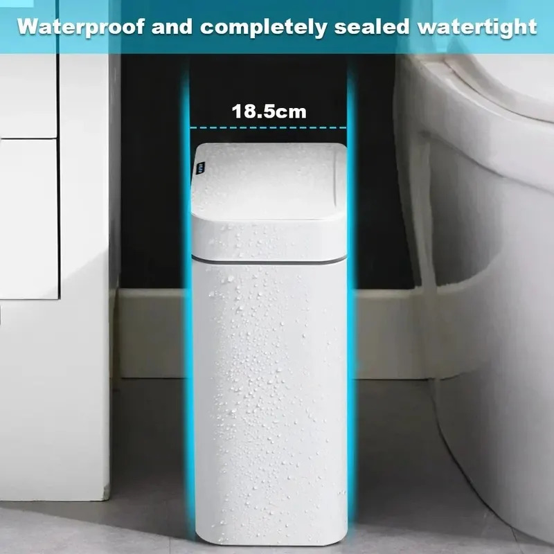 15L Smart Bathroom Trash Can A - Home Bathroom Trash Can ulasan dan harga