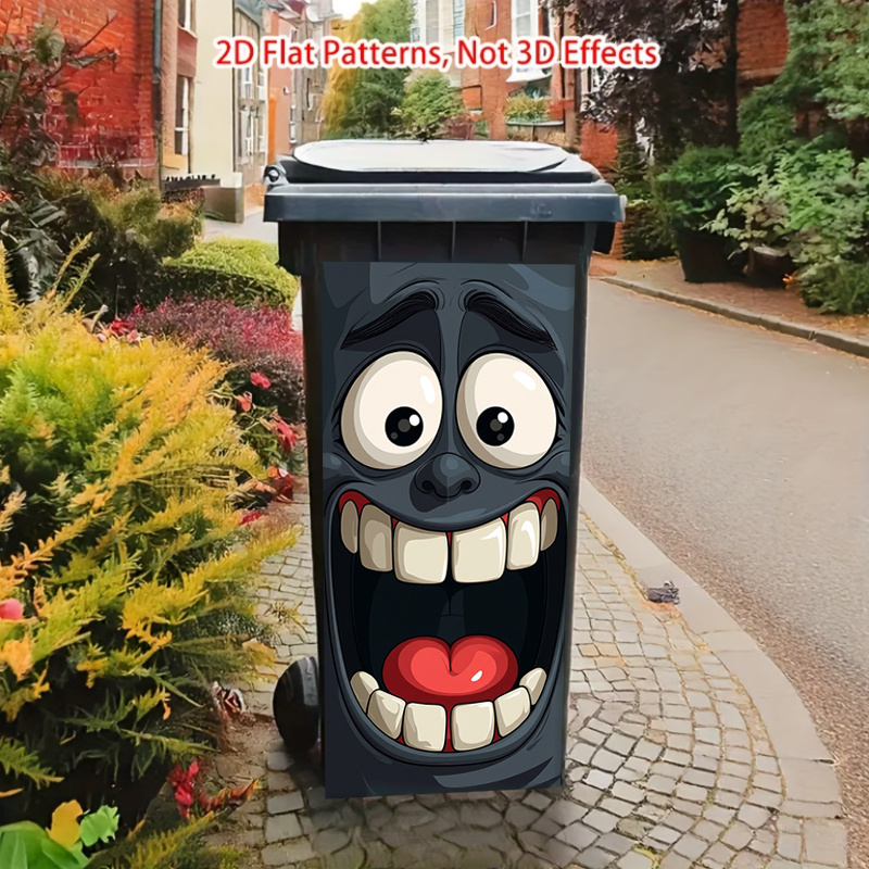 1pcs Funny Face Trash Can Stic - Home Bathroom Trash Can ulasan dan harga