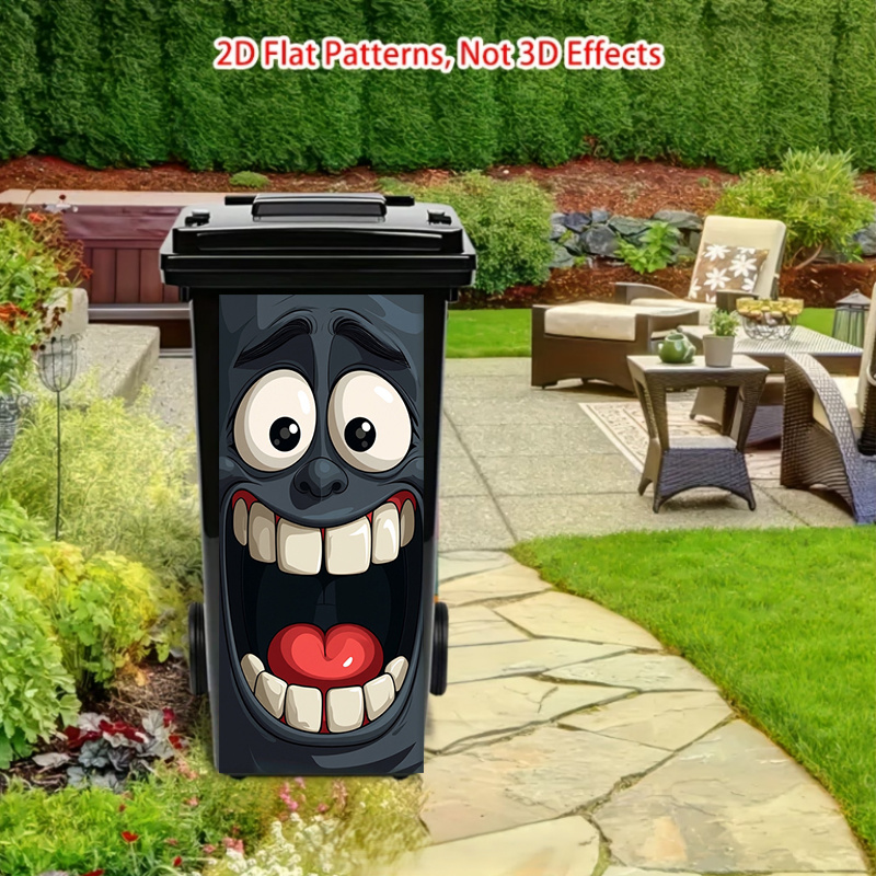 1pcs Funny Face Trash Can Stic - Home Bathroom Trash Can ulasan dan harga