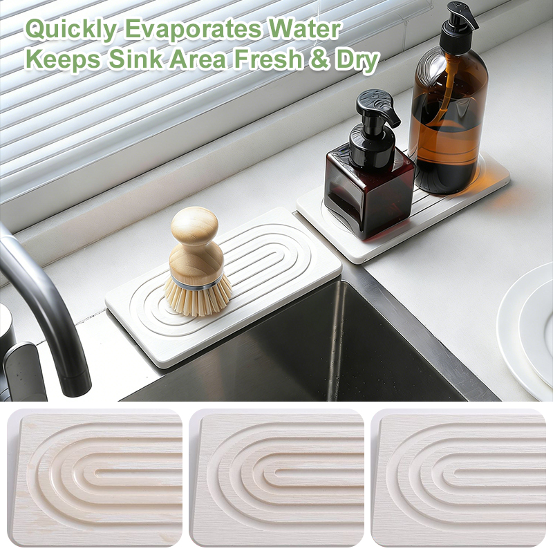 Faucet Mats Diatom Mud Kitchen - Home Bathroom Mats ulasan dan harga