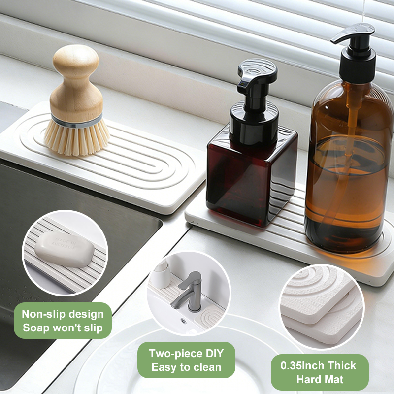 Faucet Mats Diatom Mud Kitchen - Home Bathroom Mats ulasan dan harga