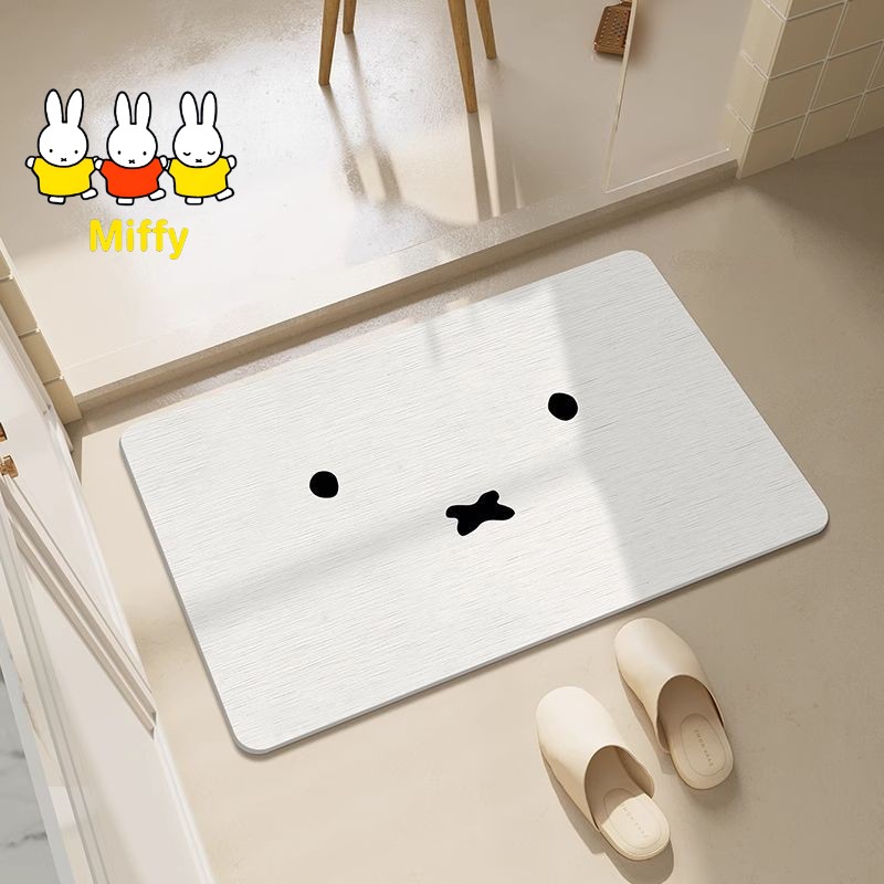Kawaii Miffy Floor Mat Simple  - Home Bathroom Mats ulasan dan harga