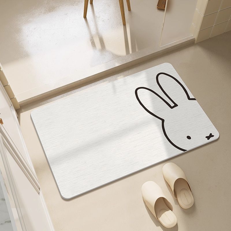 Kawaii Miffy Floor Mat Simple  - Home Bathroom Mats ulasan dan harga