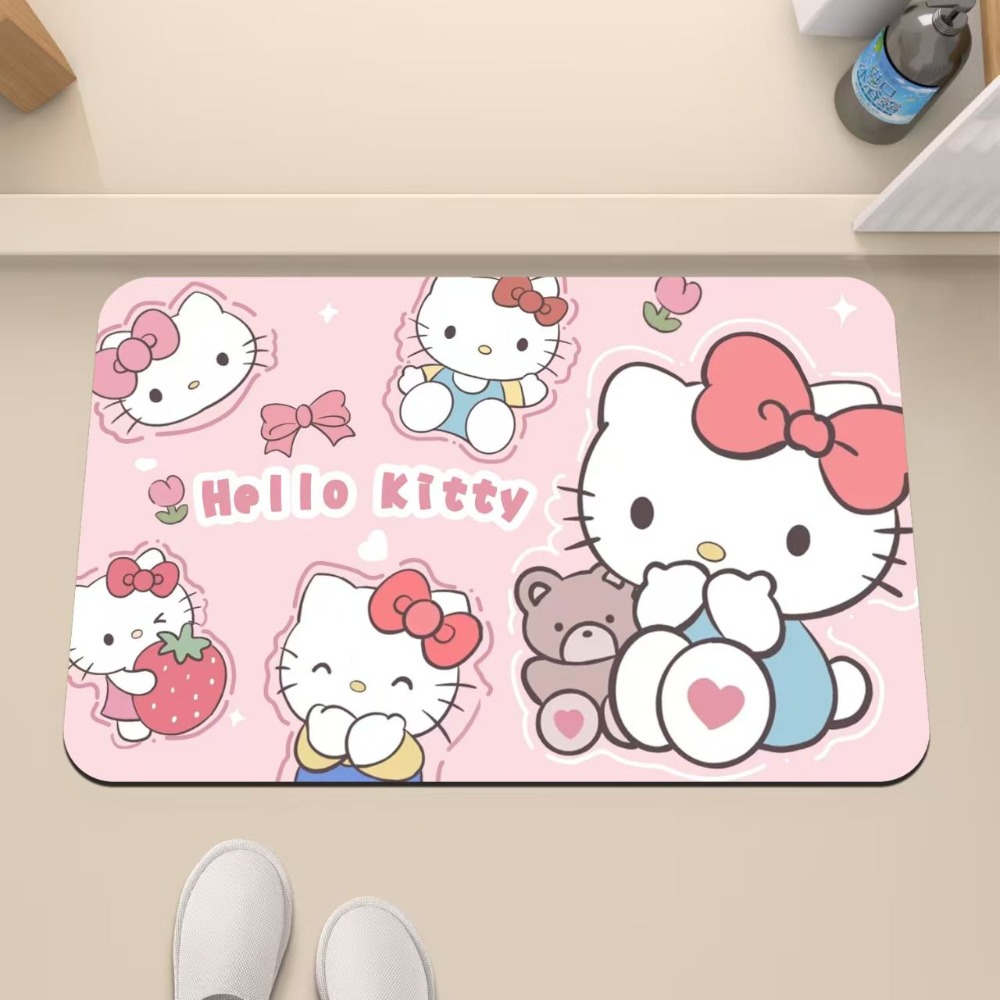 Hello Kitty Non-Slip Absorbent - Home Bathroom Mats ulasan dan harga