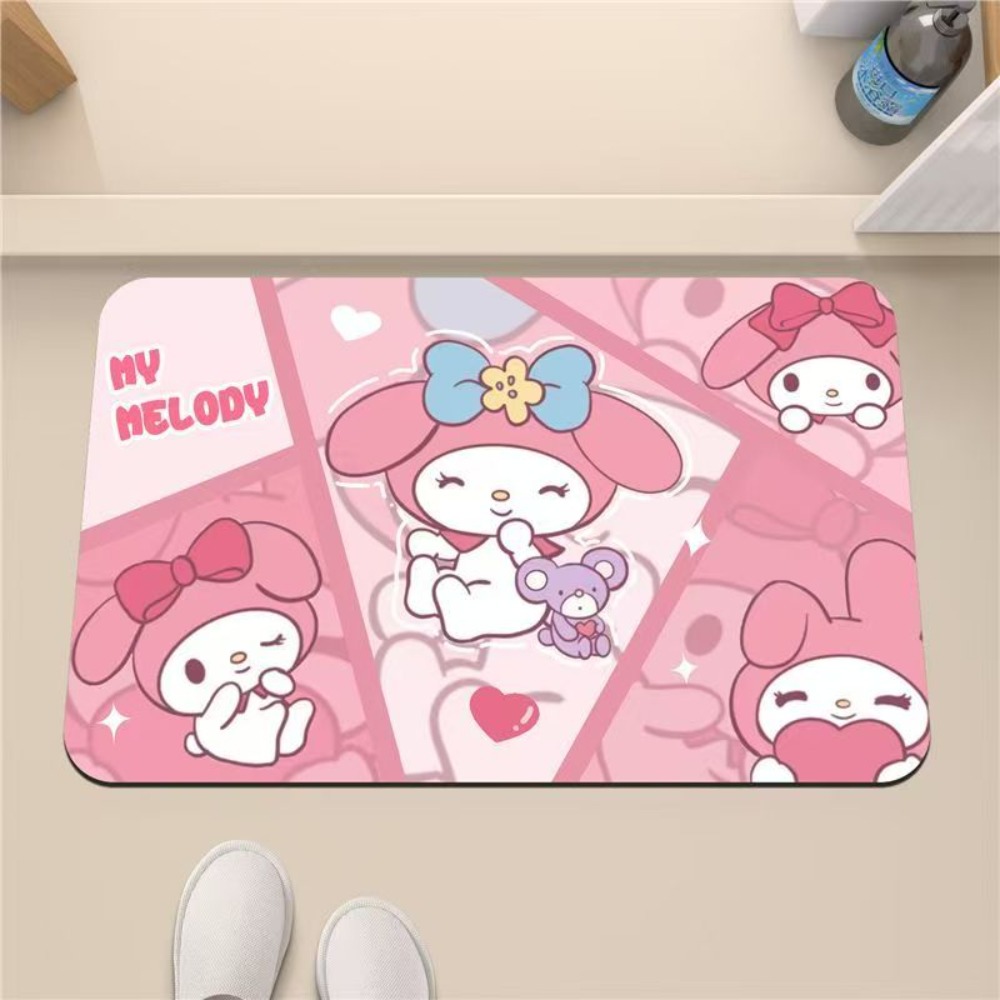 Hello Kitty Non-Slip Absorbent - Home Bathroom Mats ulasan dan harga