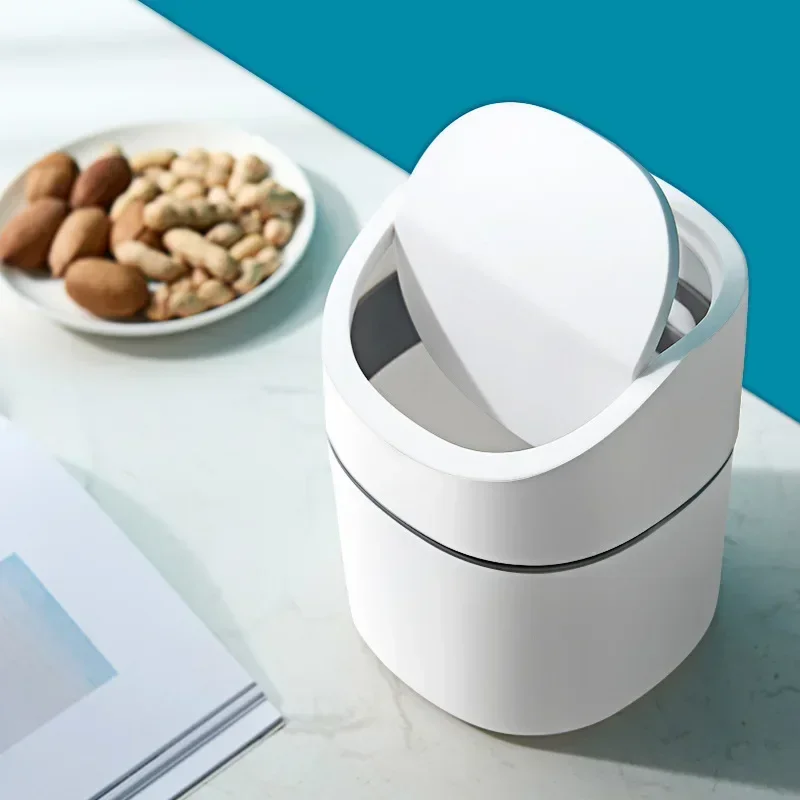 Mini Small Waste Bins Desktop  - Home Bathroom Trash Can ulasan dan harga