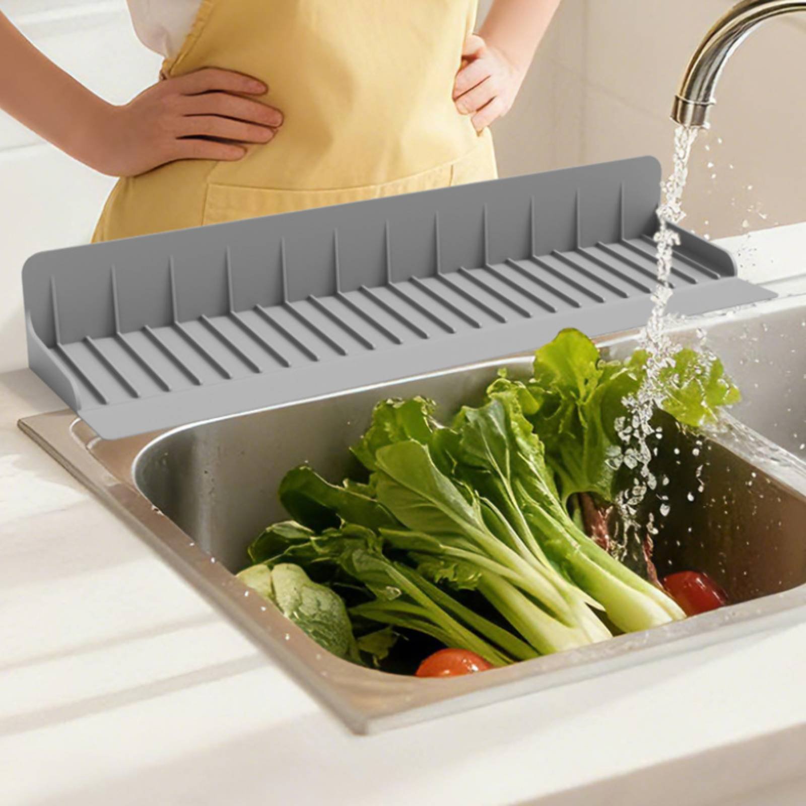 Silicone Sink Splash Guard Wat - Home Bathroom Mats ulasan dan harga