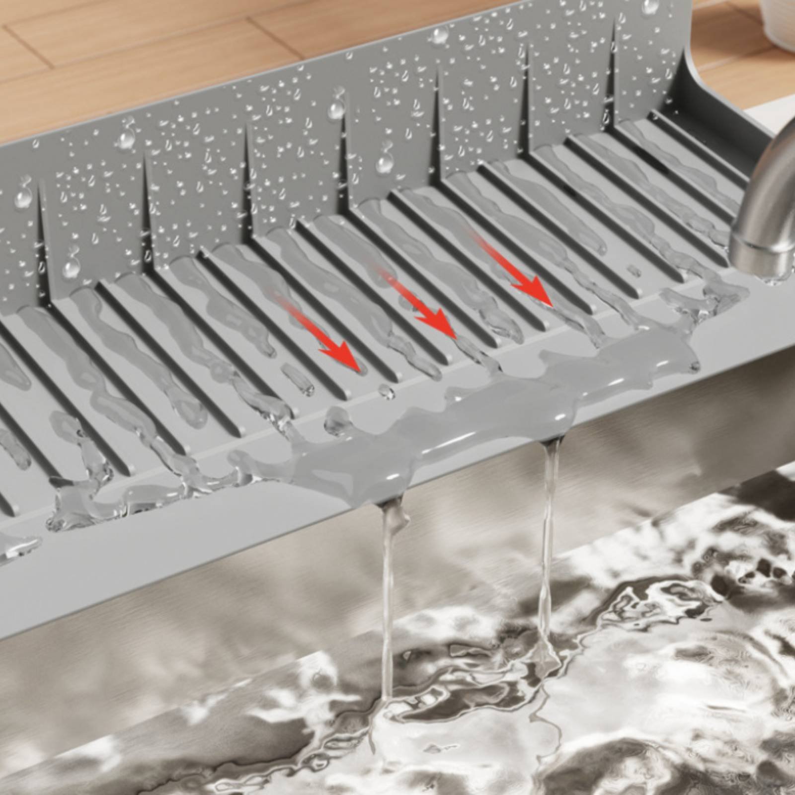 Silicone Sink Splash Guard Wat - Home Bathroom Mats ulasan dan harga