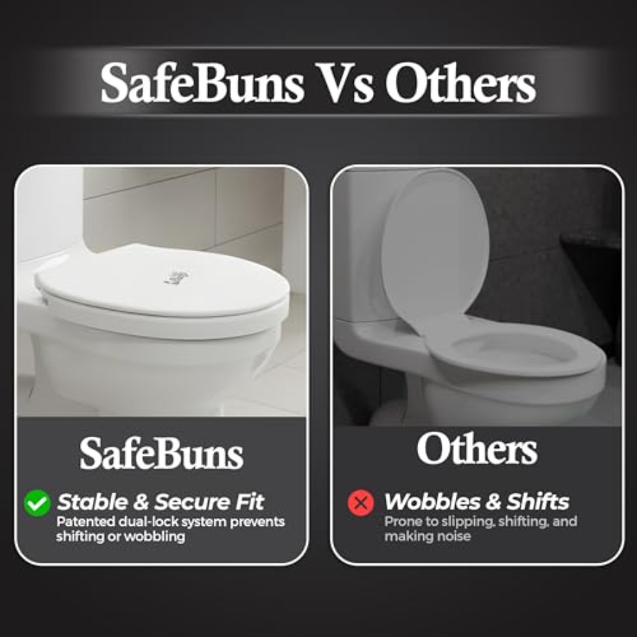 SafeBuns soft close round toil - Home Bathroom ulasan dan harga