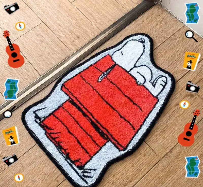 Cute Snoopy Cartoon Floor Mat  - Home Bathroom Mats ulasan dan harga