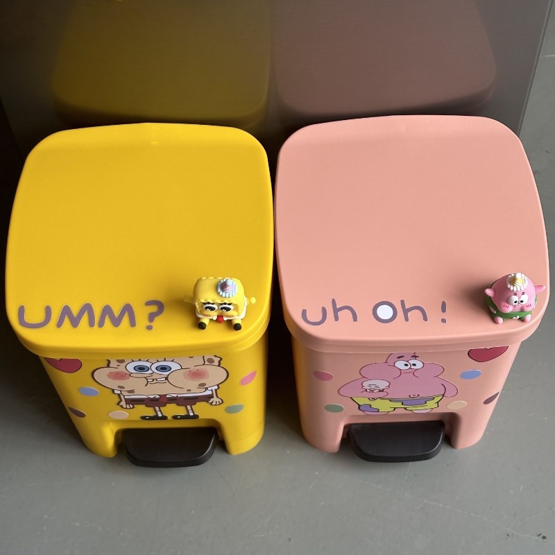 Cute Patrick Star Pedal Trash  - Home Bathroom Trash Can ulasan dan harga