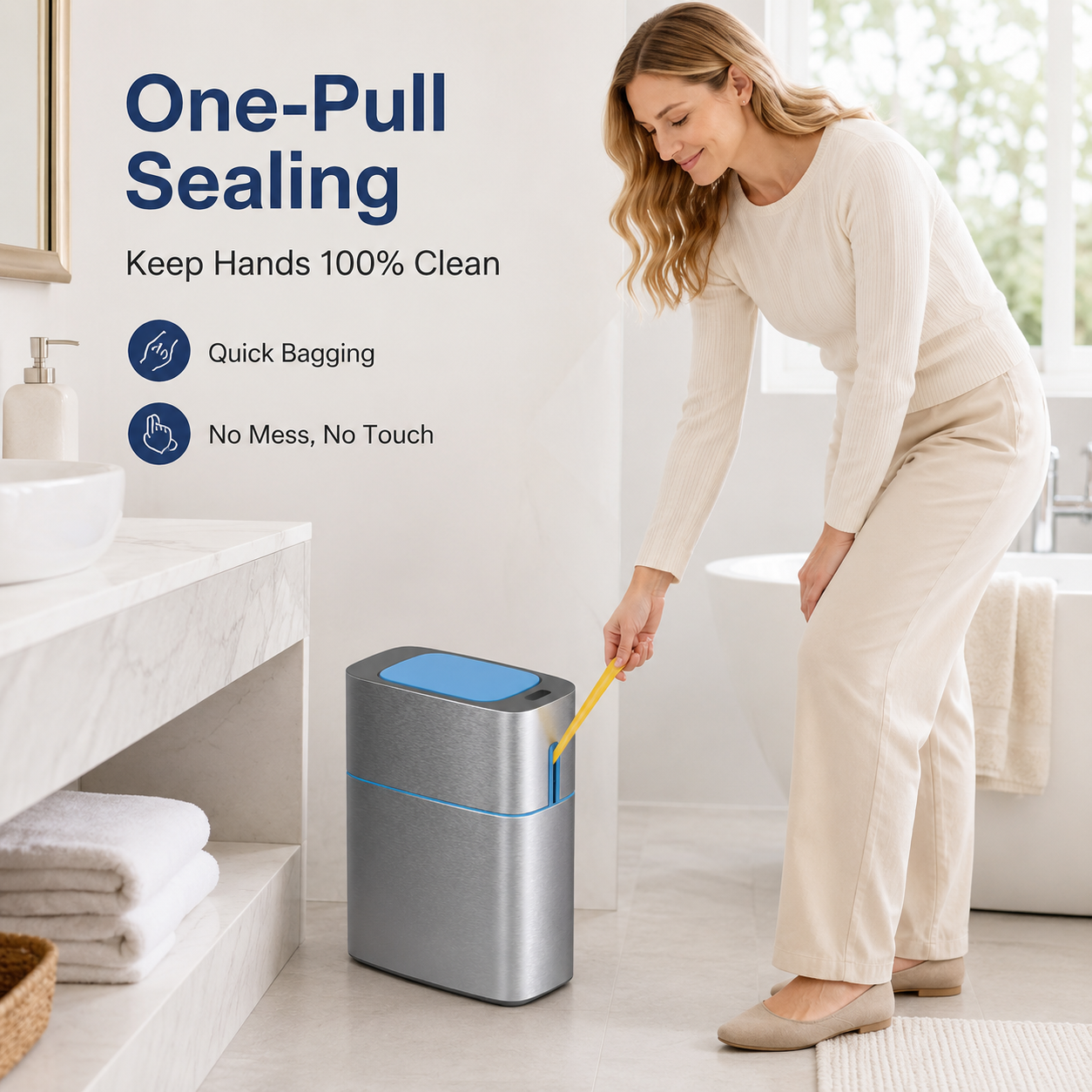 Joybos Premium Stainless Steel - Home Bathroom Trash Can ulasan dan harga
