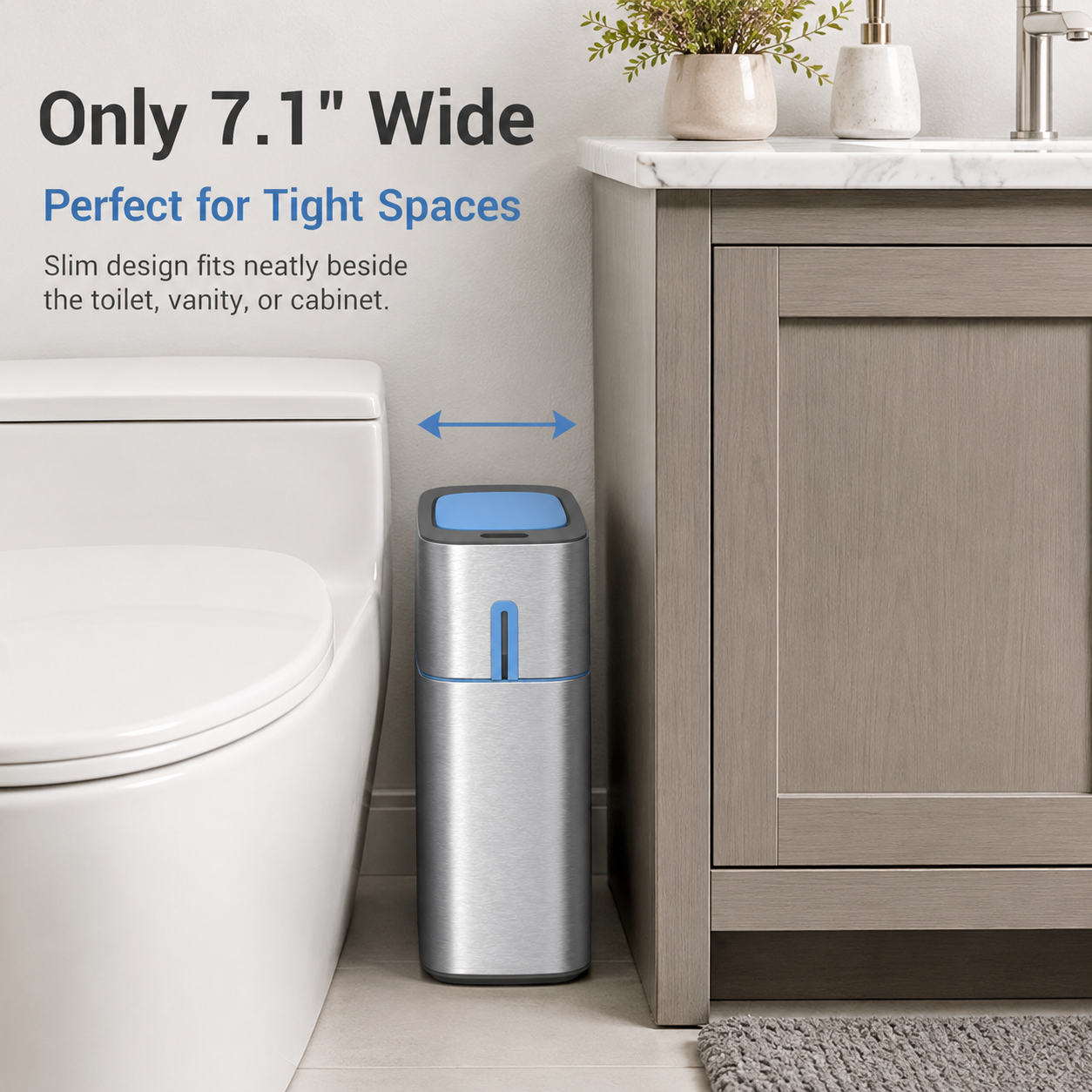Joybos Premium Stainless Steel - Home Bathroom Trash Can ulasan dan harga