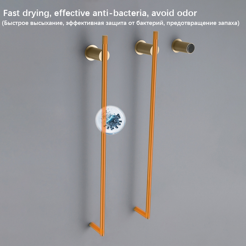 2026 Brushed Gold Bathroom Ele - Towel Warmer Electric ulasan dan harga